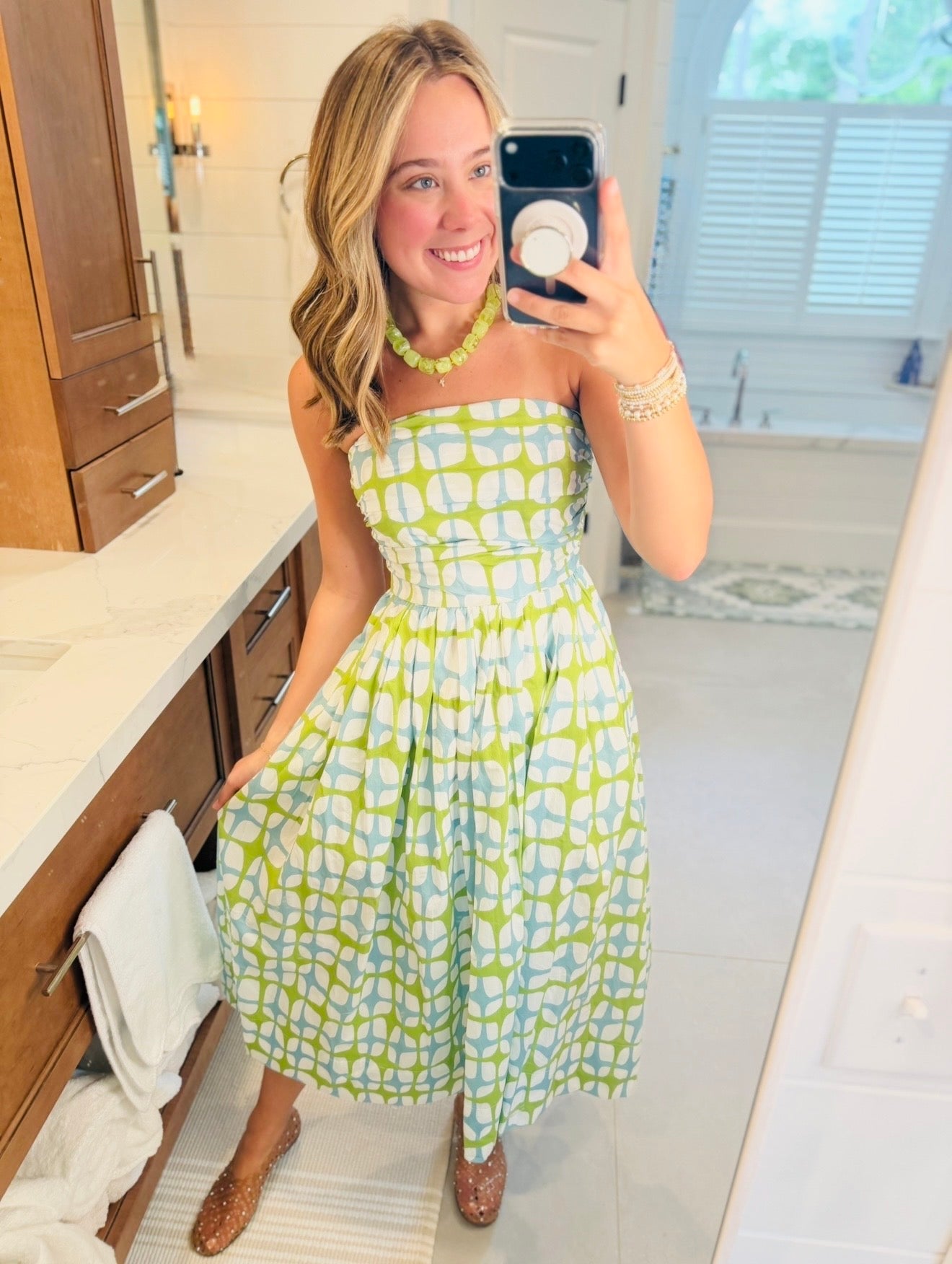 The Seaside Strapless Dress