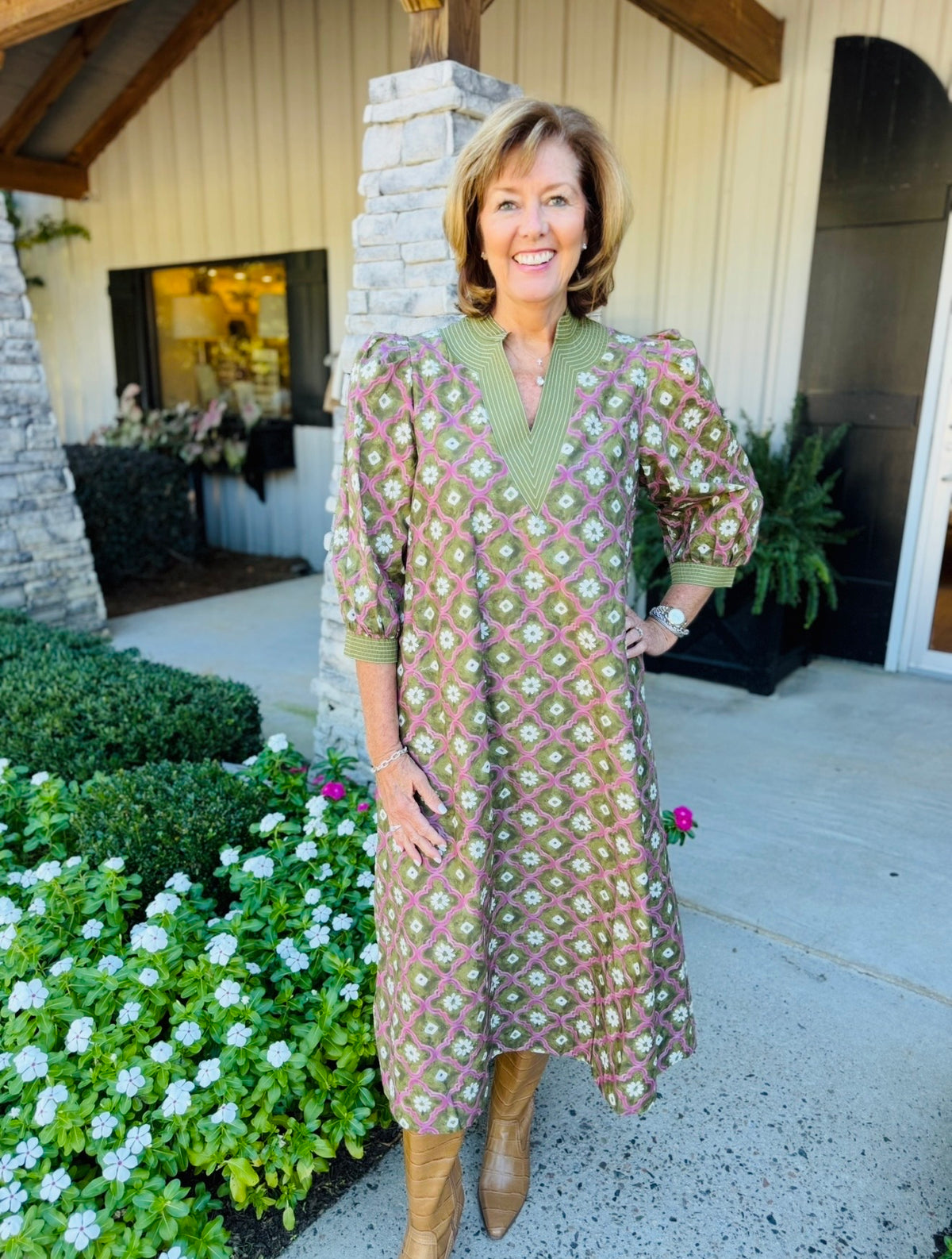The Frenchie Floral Midi