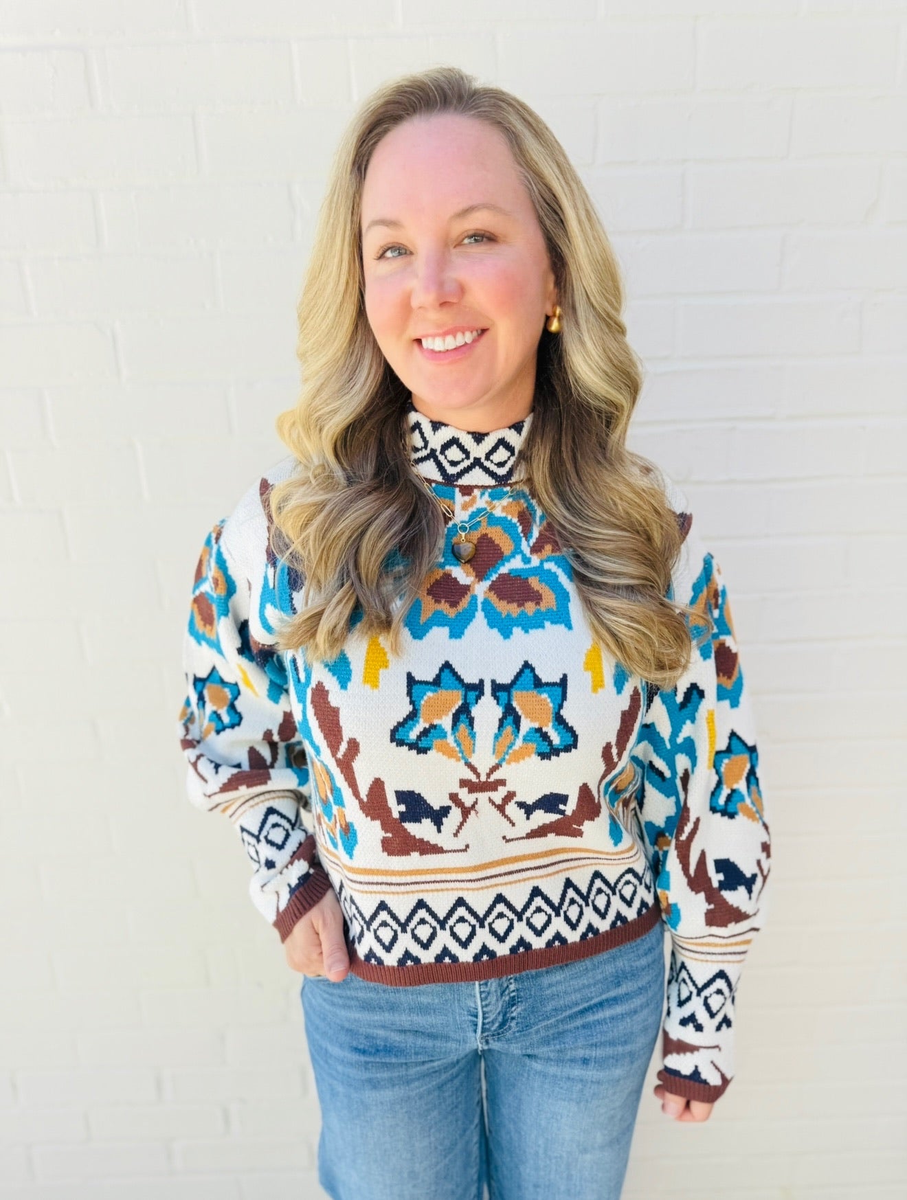 The Aleah Abstract Sweater