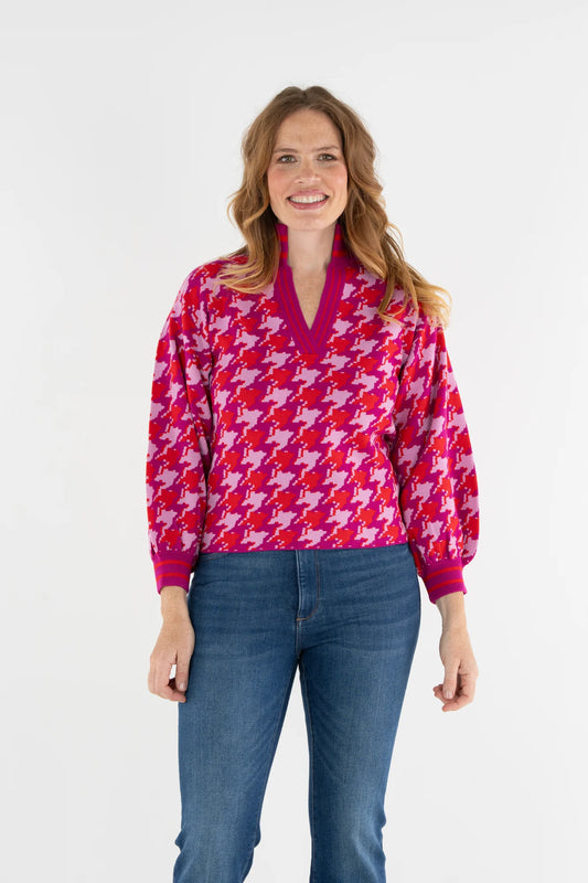 Emily McCarthy/ The Lolli Sweater/ Houndstooth