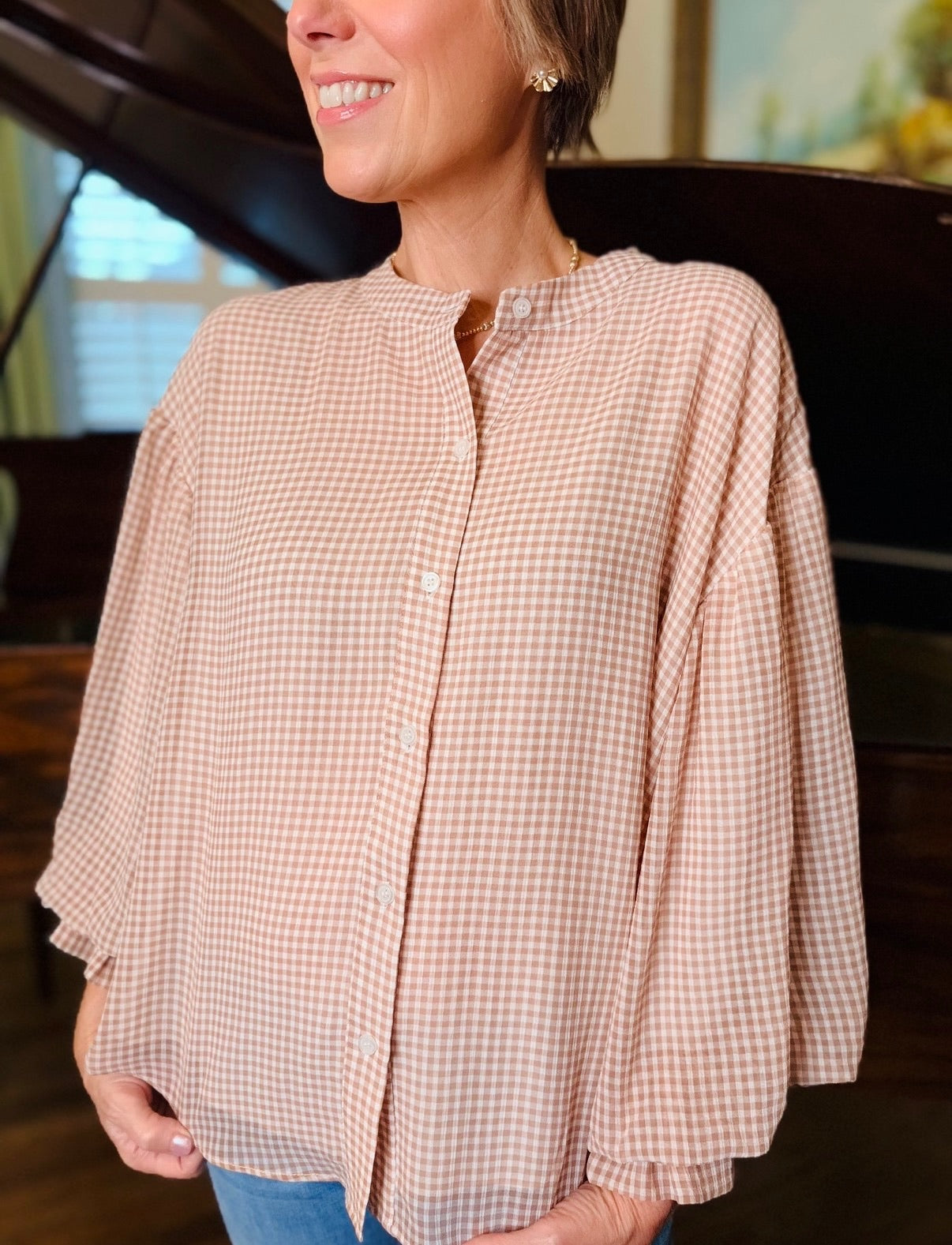 The Gretchen Gingham Top