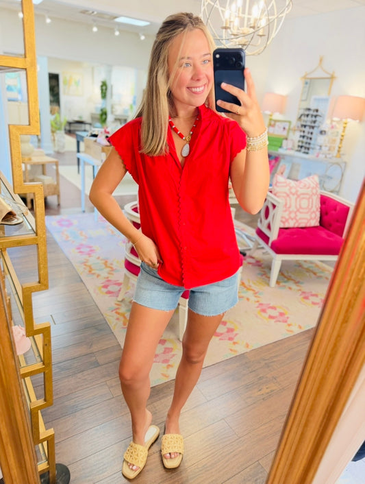 The Sharla Scalloped Top