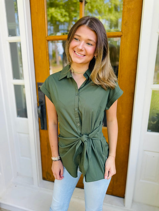 The Trisley Tie Top