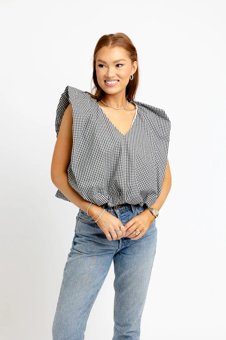 Karlie/ The Charlie Check Top