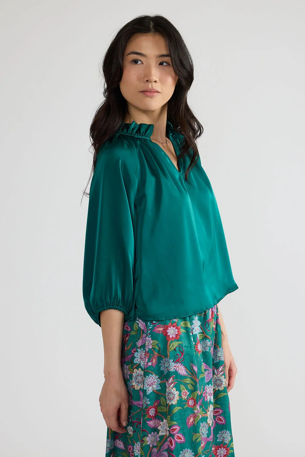 Double A/ The Cosette Top/ Teal