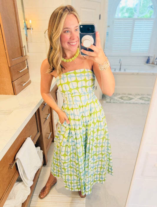 The Seaside Strapless Dress