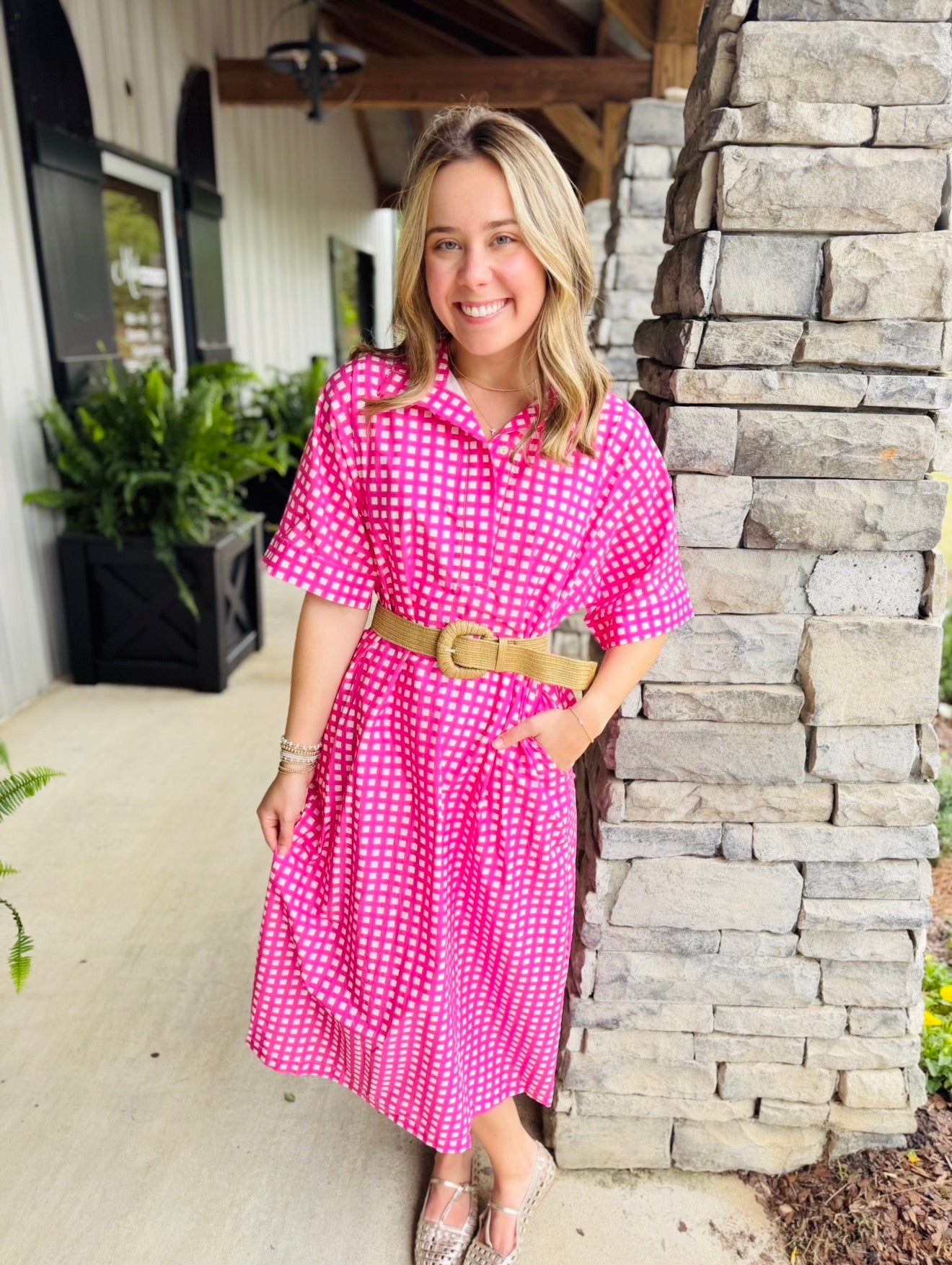 The Charming Check Dress