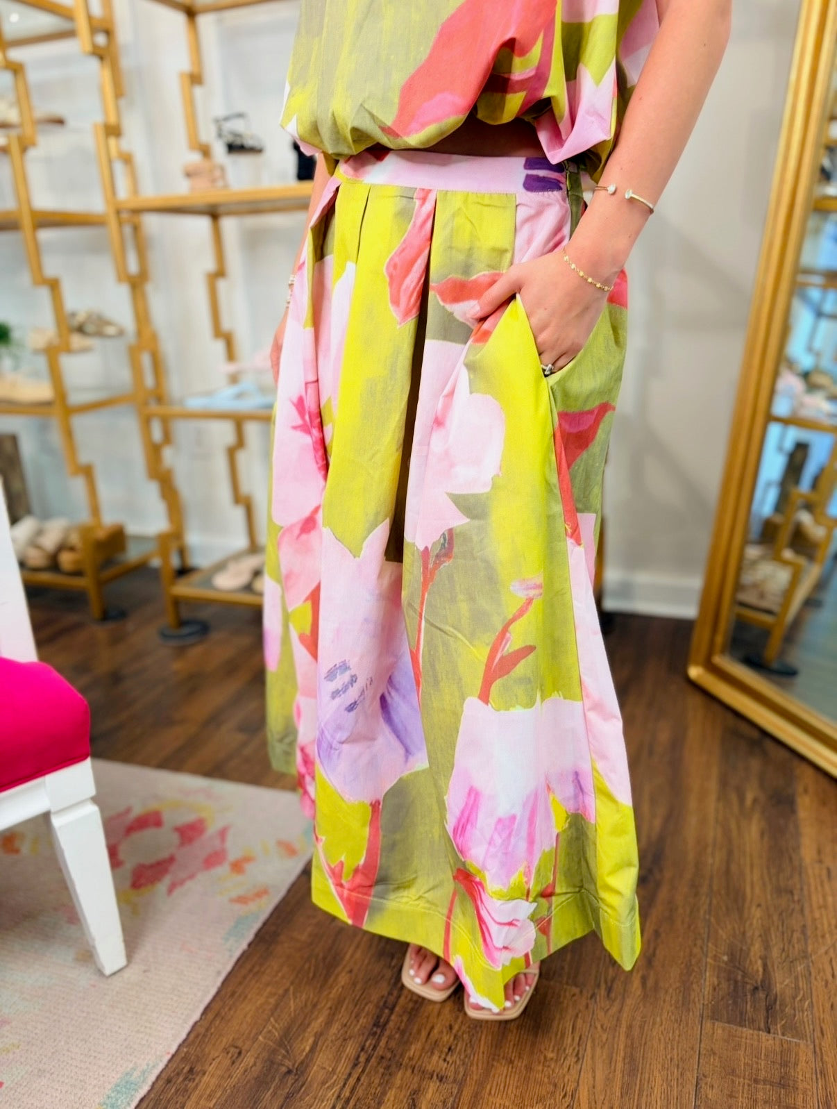 The Frilla Flare Midi Skirt