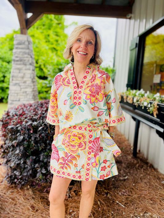 The Brynlee Botanical Blouse
