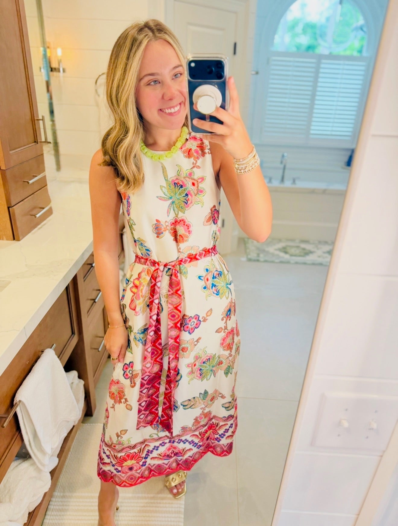 Jade/ The Briar Bloom Column Dress