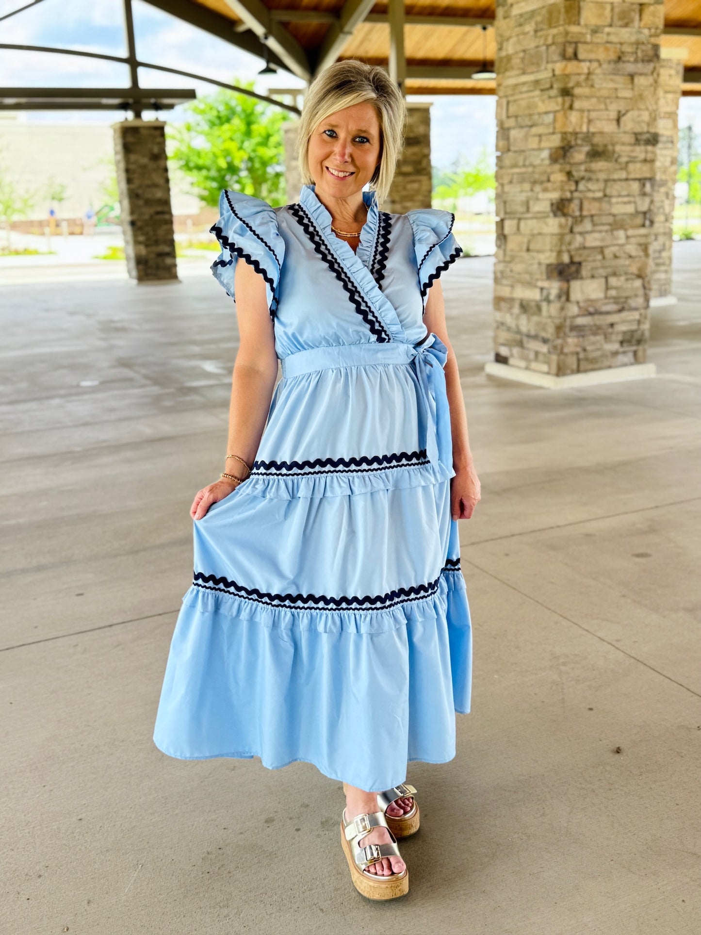 The Sarleigh Scallop Dress/ FINAL SALE