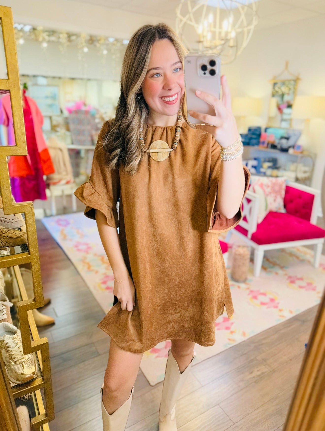 The Rover Suede Romper