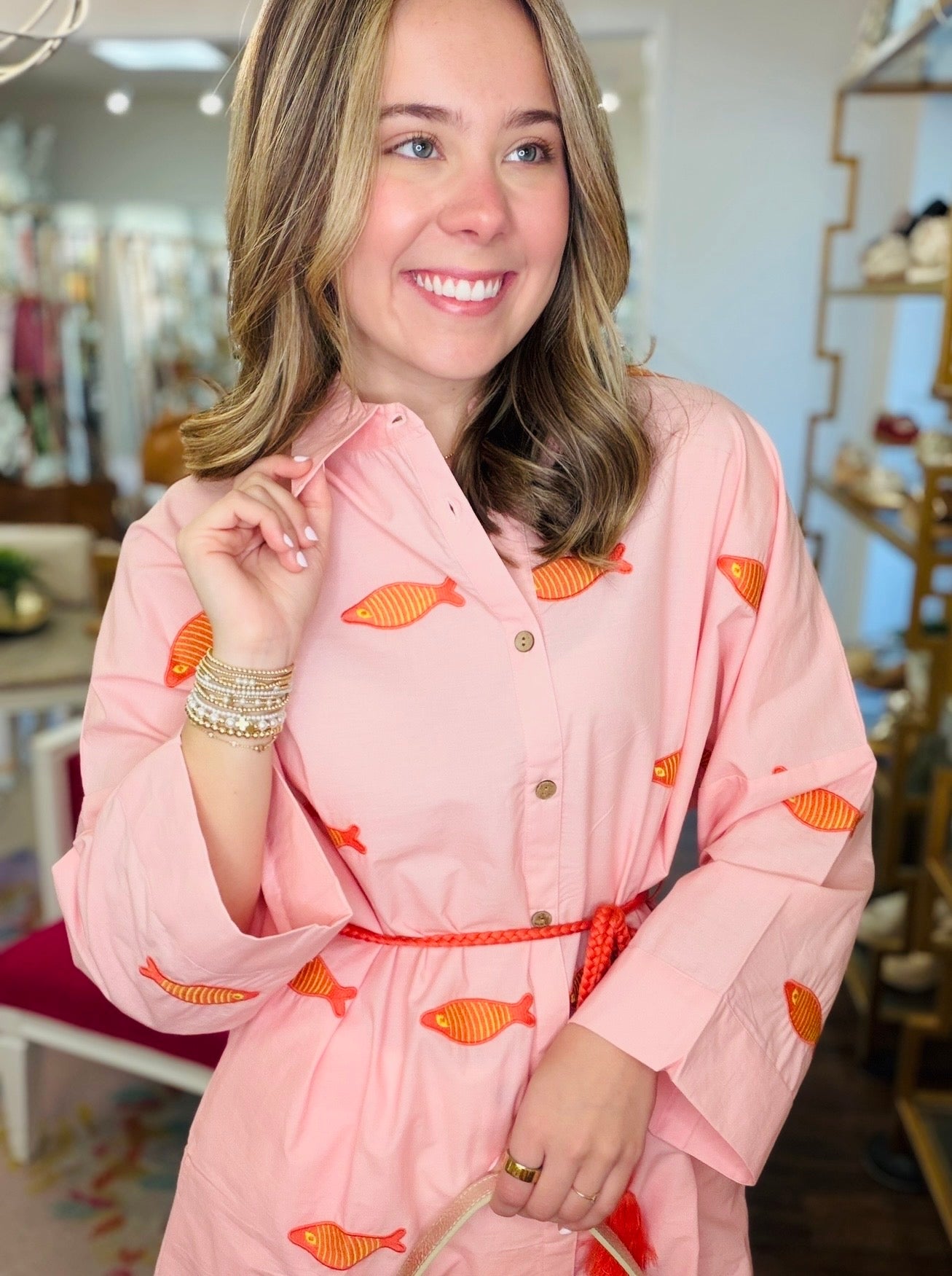 Uncle Frank/ The Fun Fish Shirtdress