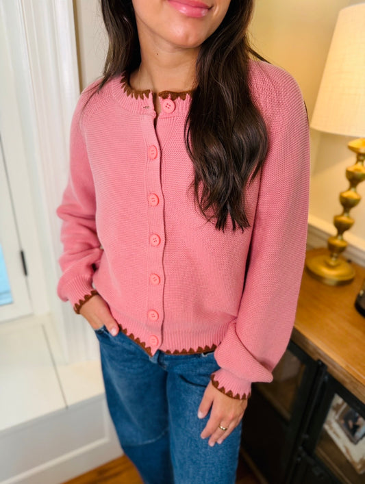 The Sara Stitched Cardigan