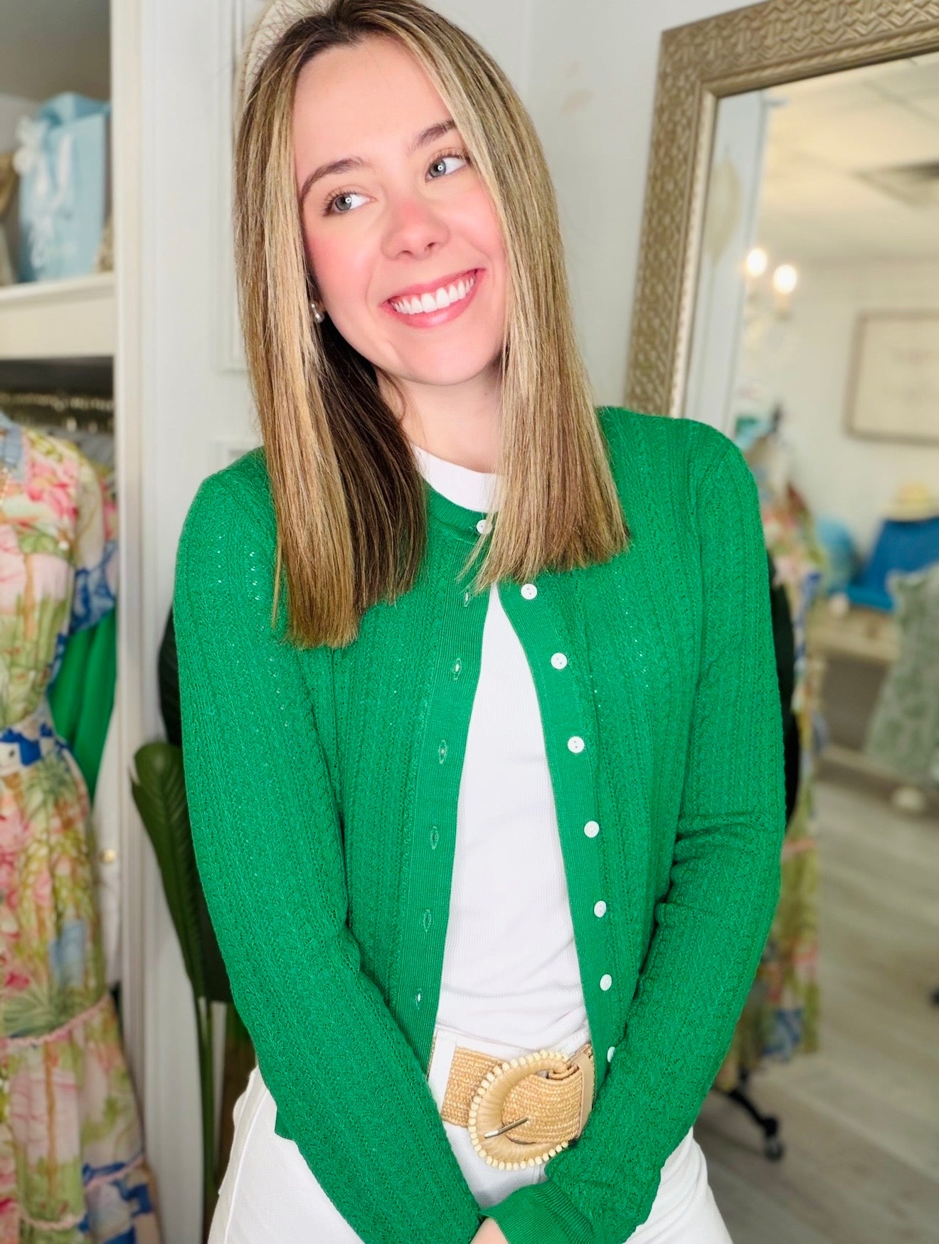 The Pey Pointelle Cardigan