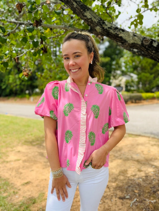 The Bennie Botanical Blouse