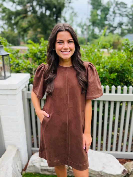 The Stanla Suede Dress