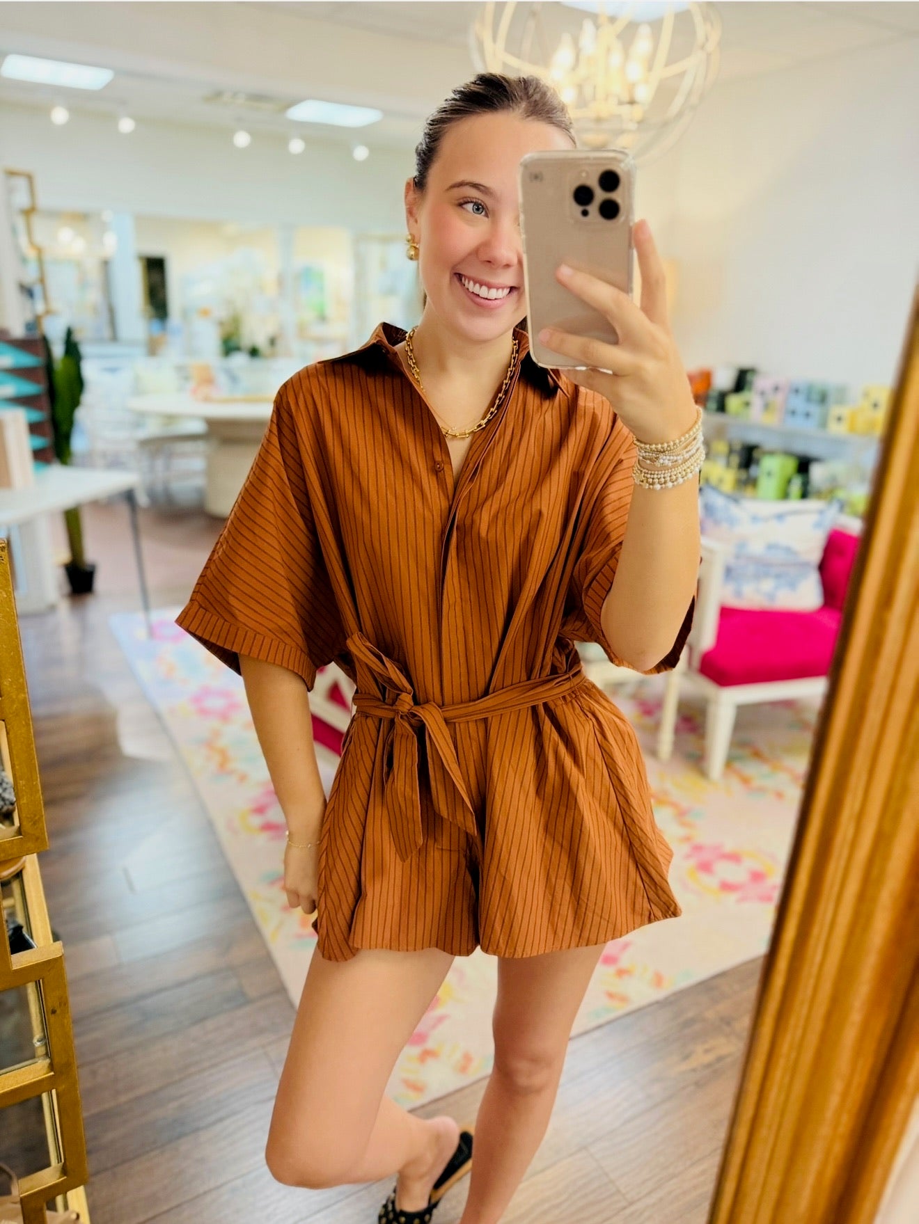 The Terracotta Ridge Romper/ FINAL SALE