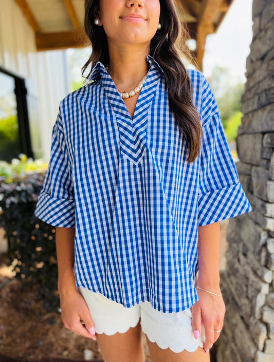 The Grayton Gingham Top