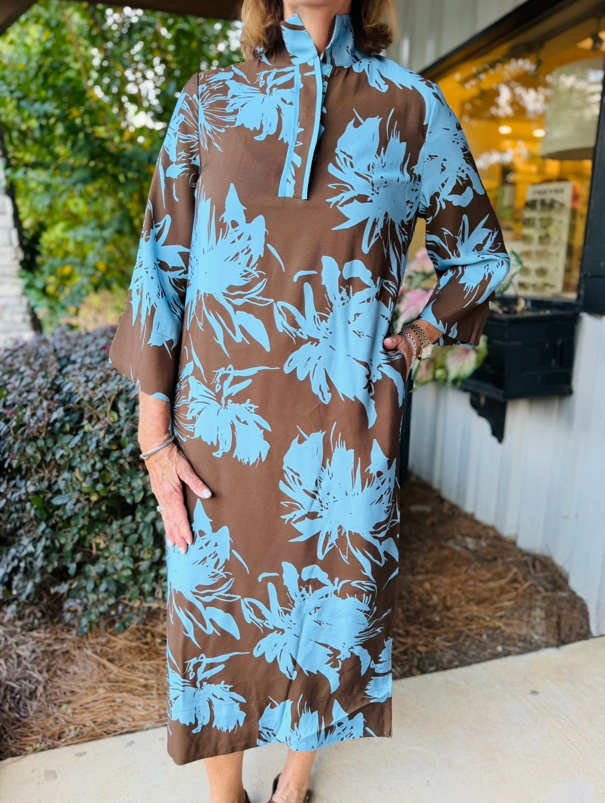 Jade/ The Iced Petals Trimmed Midi