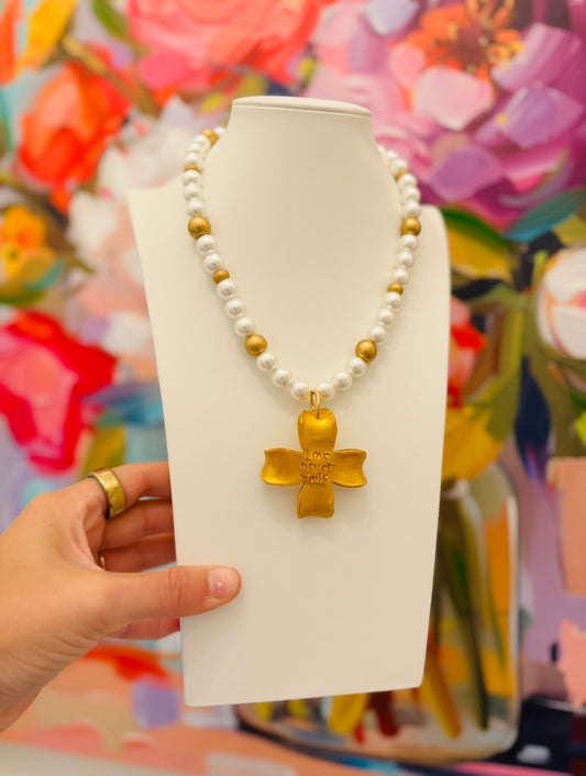 Hidden Truth Jewelry/ The Pearl Dogwood Necklace
