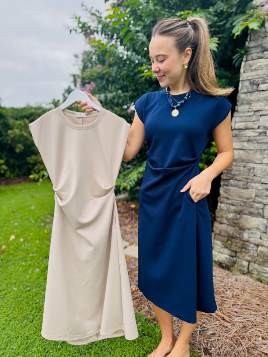 The Pamalynn Pleat Dress