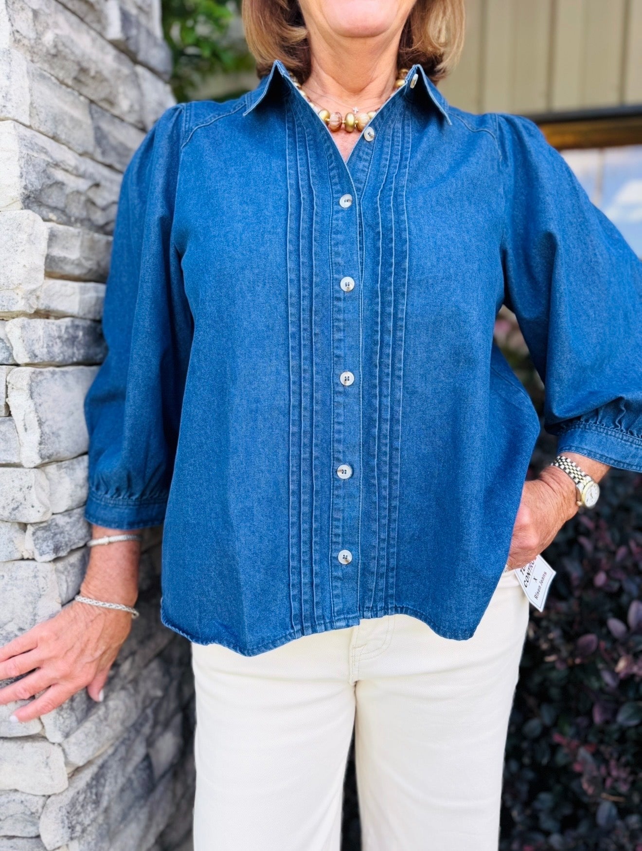 The Dawn Denim Top