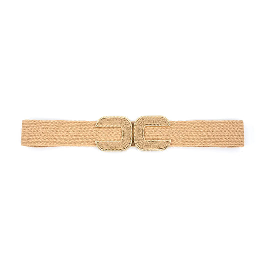 The Stanley Straw Belt/ Khaki