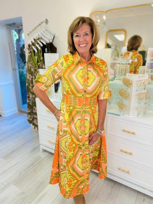 CK Bradley/ The Monaco Dress/ Kilm Squash