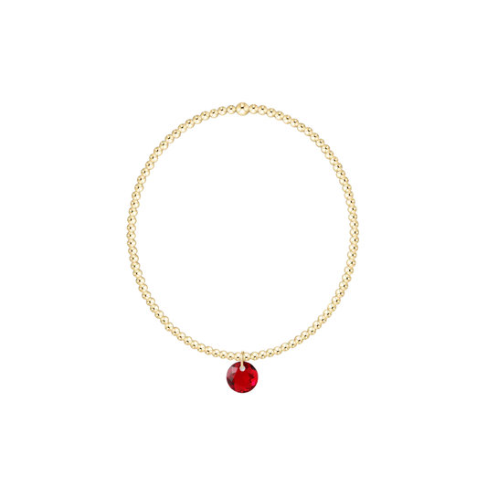 ENewton/ Classic Gold 2MM Bracelet-Reflection Small Charm-01