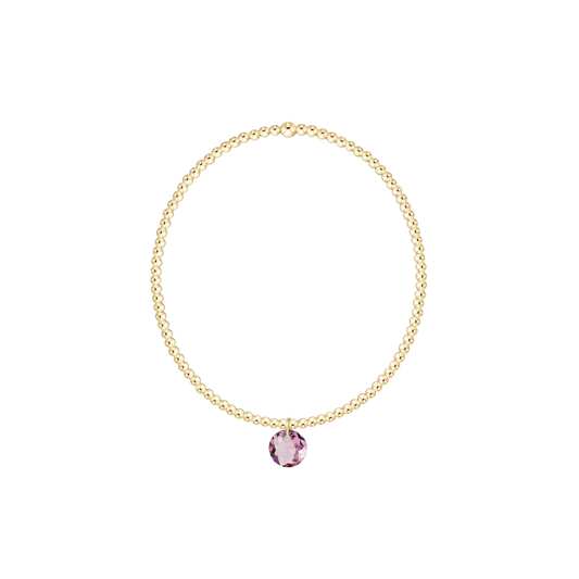 ENewton/ Classic Gold 2MM Bracelet-Reflection Small Charm-02