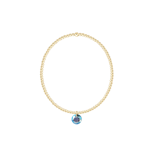 ENewton/ Classic Gold 2MM Bracelet-Reflection Small Charm-03