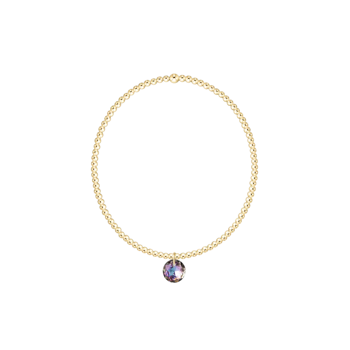 ENewton/ Classic Gold 2MM Bracelet-Reflection Small Charm-06