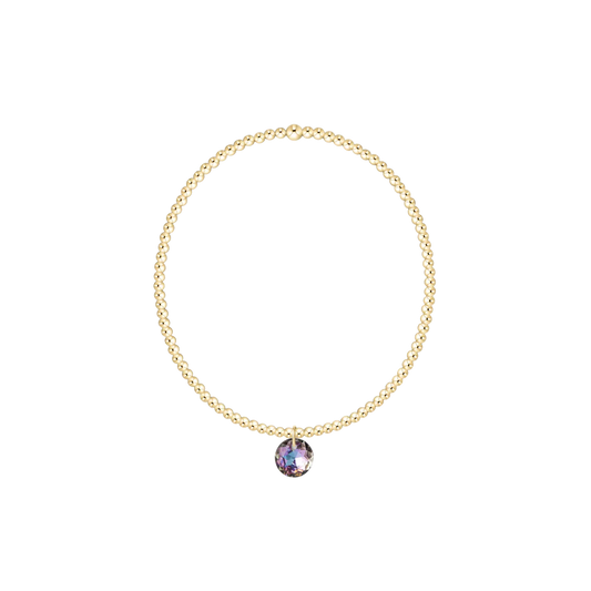 ENewton/ Classic Gold 2MM Bracelet-Reflection Small Charm-06