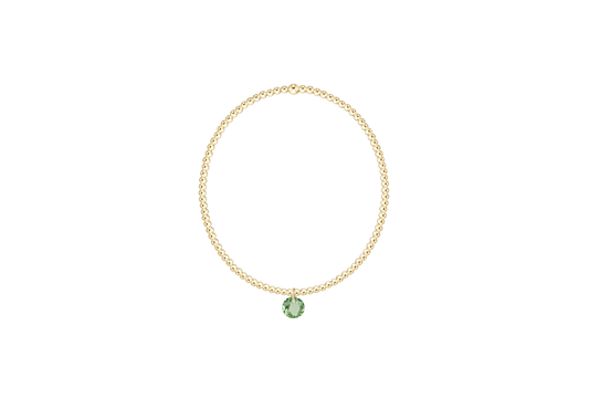 ENewton/ Classic Gold 2MM Bracelet-Reflection Small Charm-08