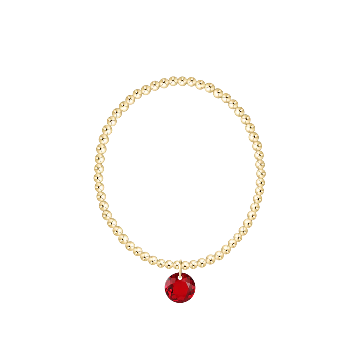 ENewton/ Classic Gold 3MM Bracelet-Reflection Small Charm-01