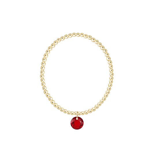 ENewton/ Classic Gold 3MM Bracelet-Reflection Small Charm-01