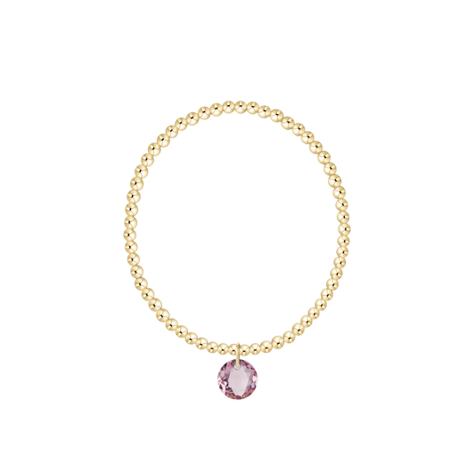 ENewton/ Classic Gold 3MM Bracelet-Reflection Small Charm-02