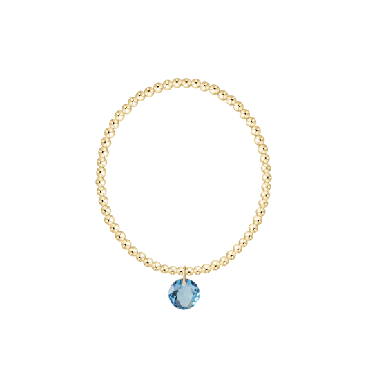 ENewton/ Classic Gold 3MM Bracelet-Reflection Small Charm-03