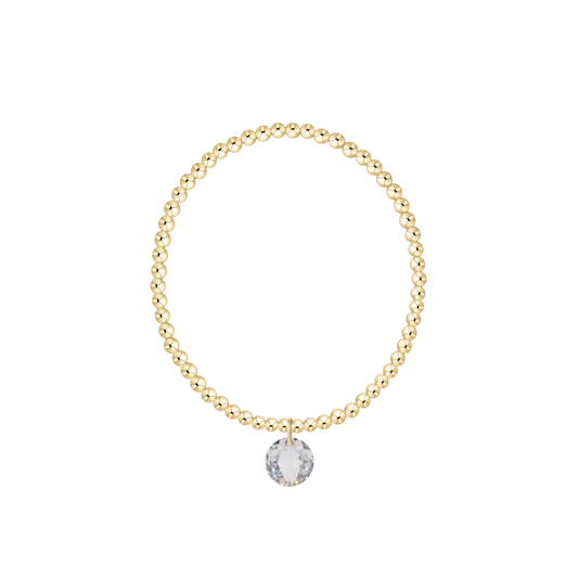 ENewton/ Classic Gold 3MM Bracelet-Reflection Small Charm-04