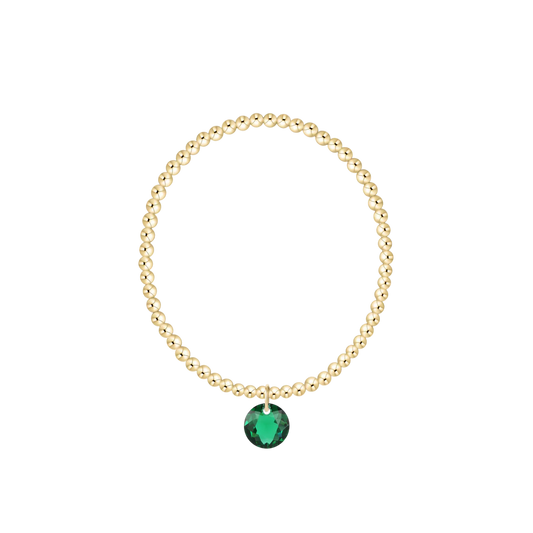 ENewton/ Classic Gold 3MM Bracelet-Reflection Small Charm-05