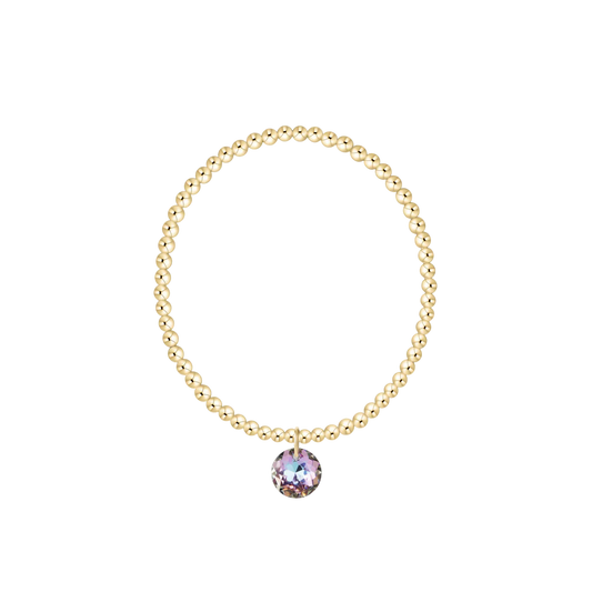 ENewton/ Classic Gold 3MM Bracelet-Reflection Small Charm-06