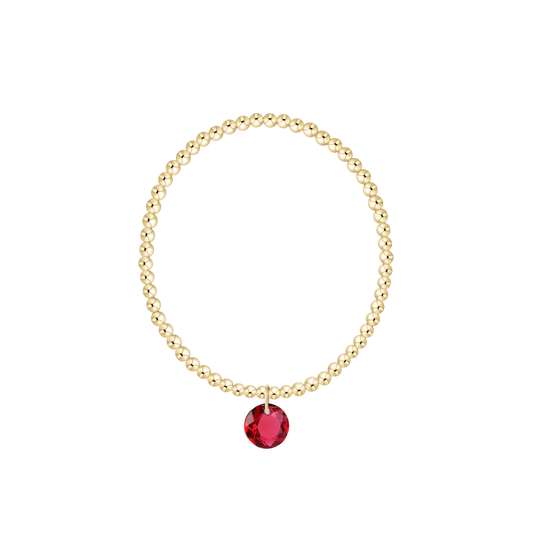 ENewton/ Classic Gold 3MM Bracelet-Reflection Small Charm-07