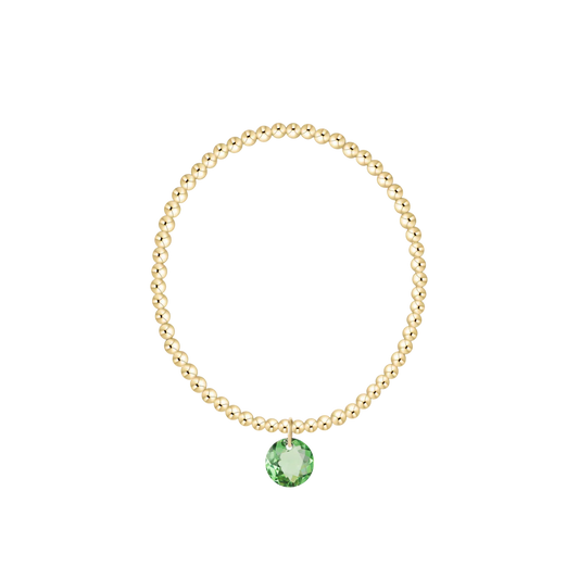 ENewton/ Classic Gold 3MM Bracelet-Reflection Small Charm-08