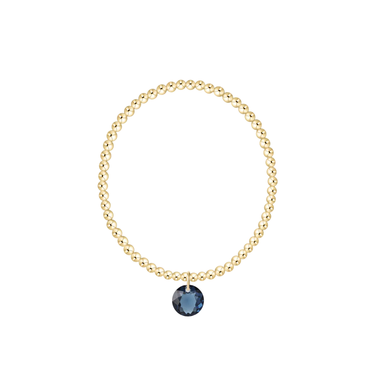 ENewton/ Classic Gold 3MM Bracelet-Reflection Small Charm-09