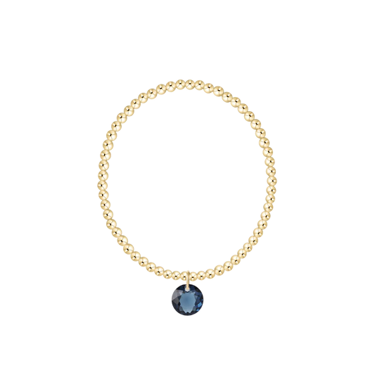 ENewton/ Classic Gold 3MM Bracelet-Reflection Small Charm-09