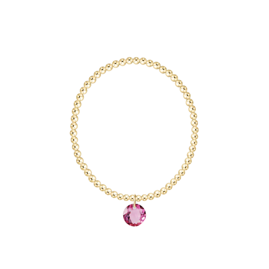 ENewton/ Classic Gold 3MM Bracelet-Reflection Small Charm-10