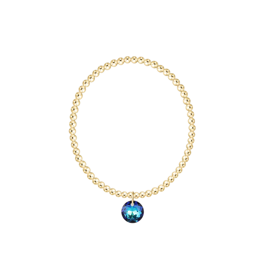 ENewton/ Classic Gold 3MM Bracelet-Reflection Small Charm-12
