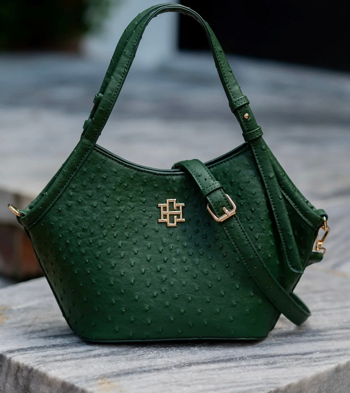 The Pierce Mini Tote/ Hunter Green EO