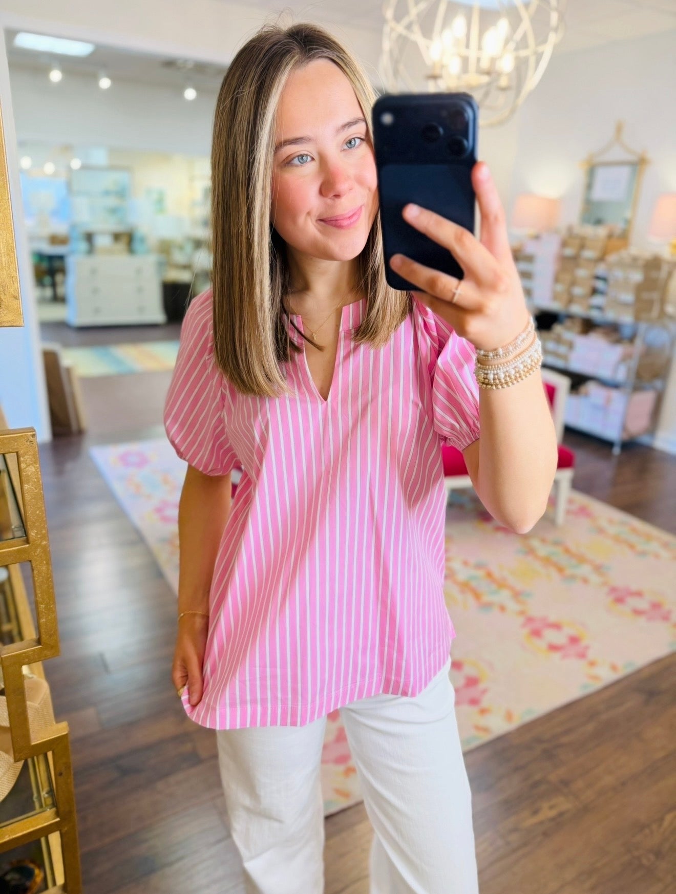 The Paley Pinstripe Top / FINAL SALE